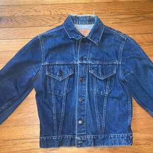 Levi's Big E Denim Jacket Size 38 Vintage Trucker Type III 70505-0217 1967-1971